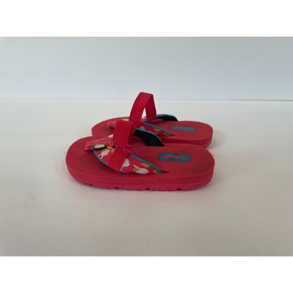 Red Kids Teva Mush Sandlas, Size 5 - Picture 2 of 3